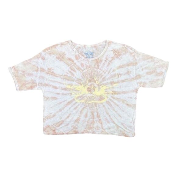 Boys Lie Lady Flower Tie Dye Tee - Size Small - Brown - Picture 2 of 8